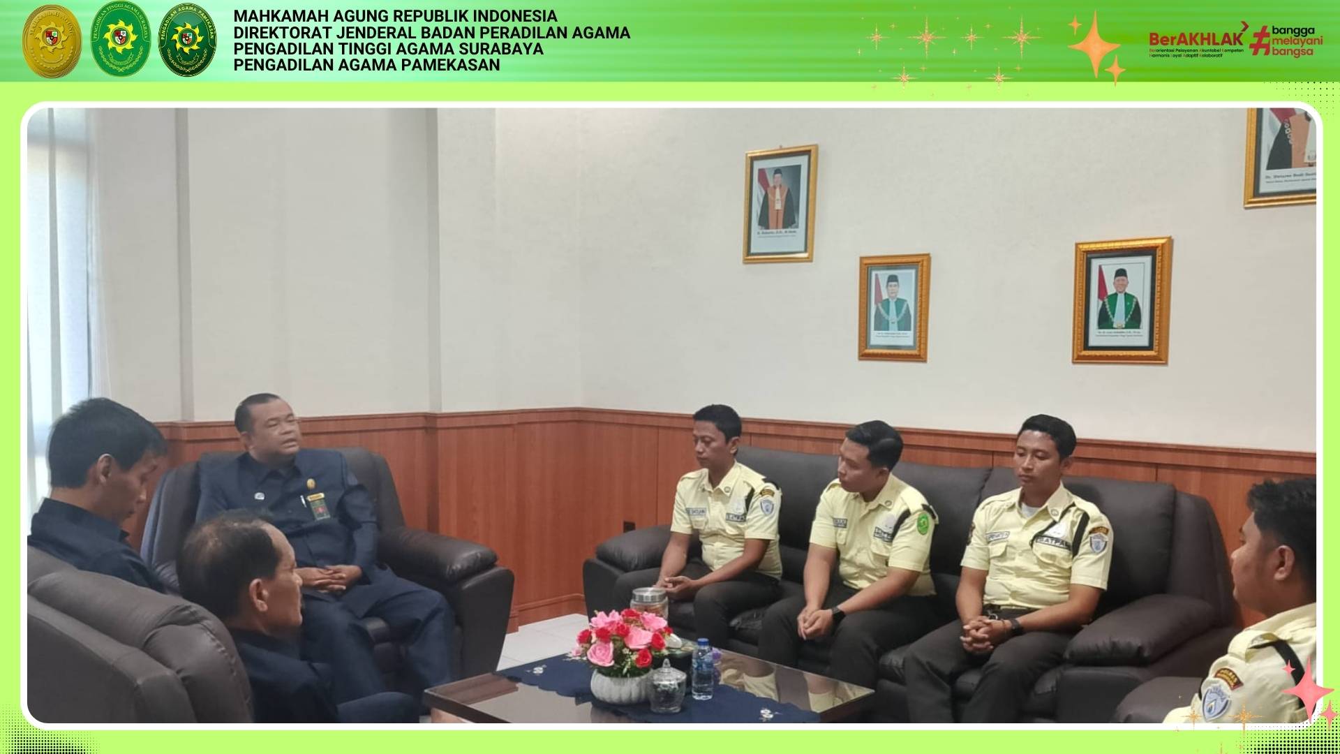 Tingkatkan Pelayanan Prima: Ketua PA Pamekasan Berikan Pembinaan Intensif kepada Tenaga Keamanan